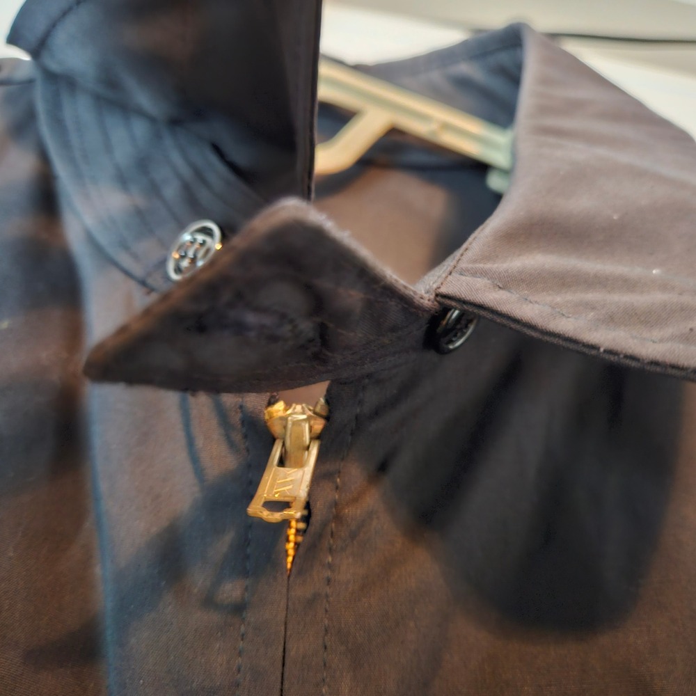 Creighton US‎ Navy Official Uniform Jacket Windbreaker Black Medium Military - Picture 3 of 11